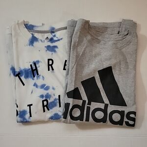 Set of 2 Adidas The Go-To Tee Men's Graphic T-Shirts Size Medium